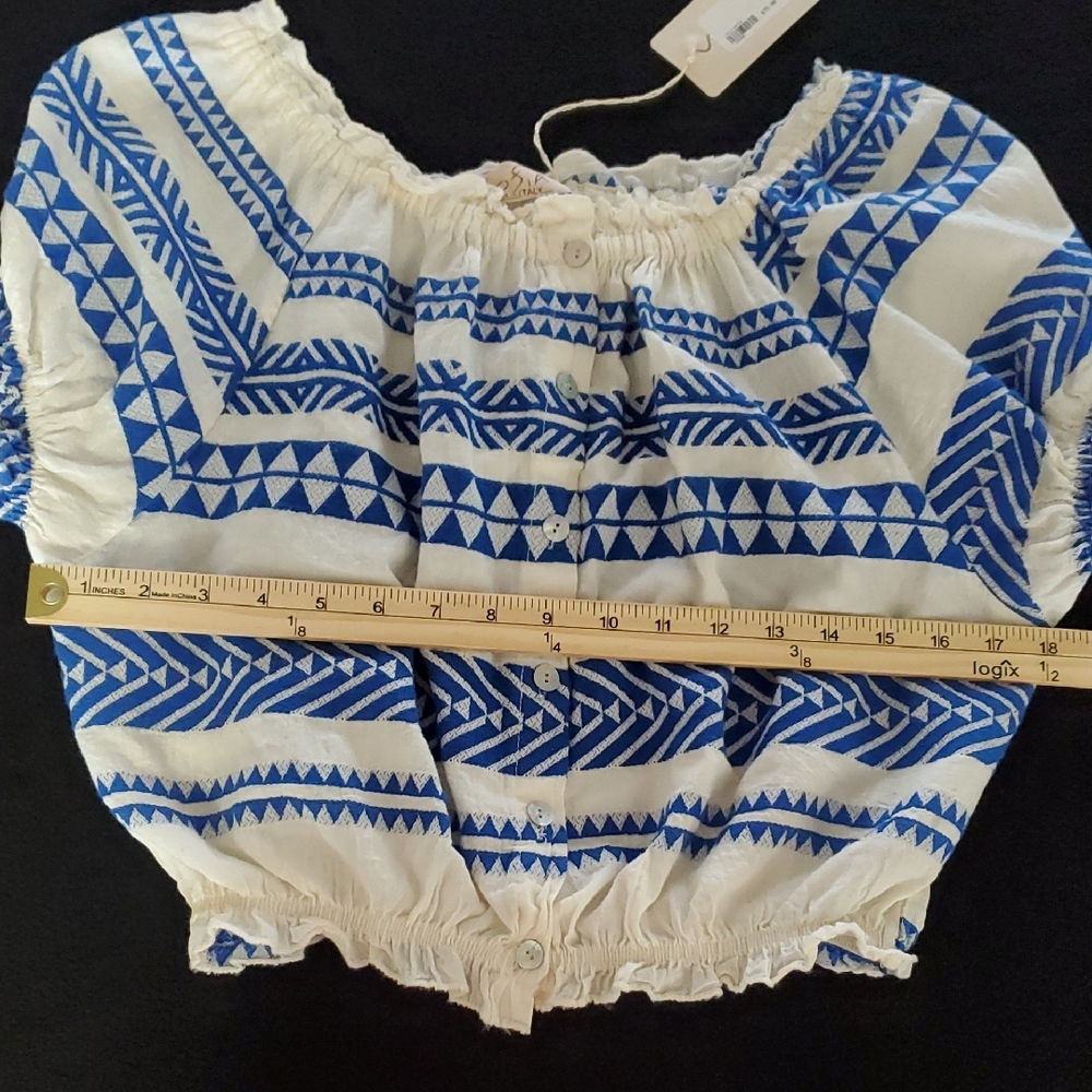 SoFia Made In Italy Cotton Crop Top New - Picture 7 of 9